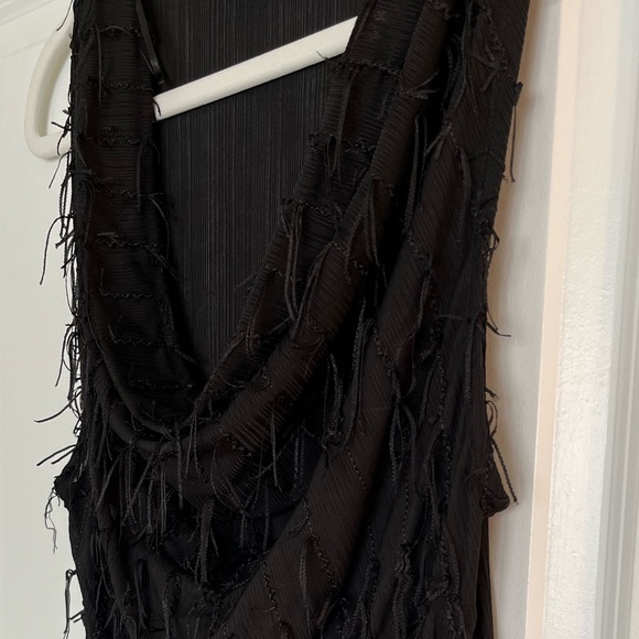 Zara Cowl Neck Fringe Bodysuit - Picture 3 of 6